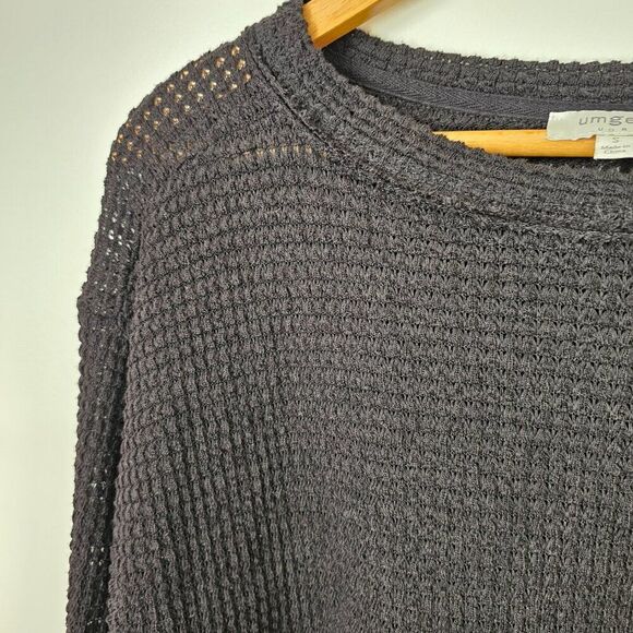 EUC UMGEE BLACK KNIT BOATNECK LOOSE FITTING SWEATER TOP LONGSLEEVES SIZE SMALL - Picture 7 of 16